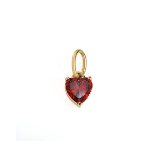Solo Heart Birthstone Charm