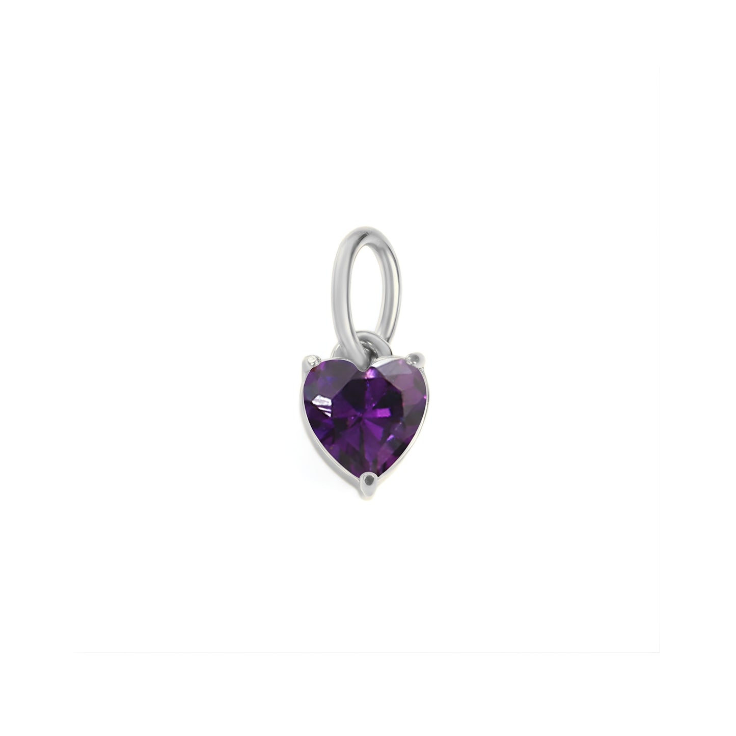 Solo Heart Birthstone Charm