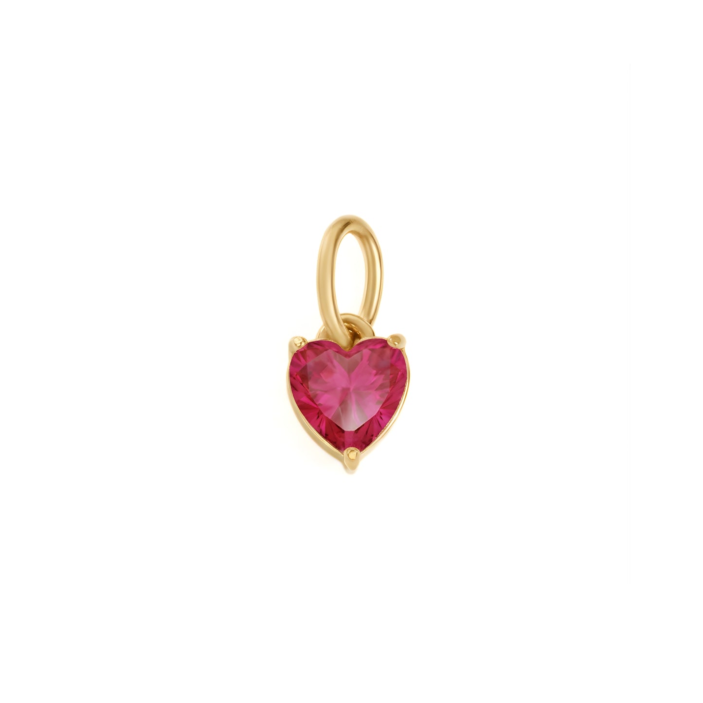 Solo Heart Birthstone Charm