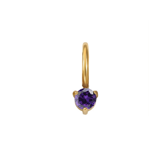 Solo Round Birthstone Charm