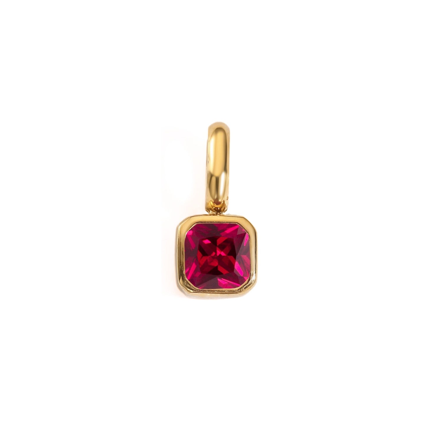 Solo Square Birthstone Charm