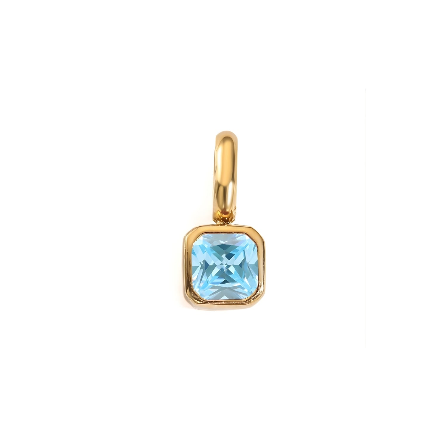 Solo Square Birthstone Charm