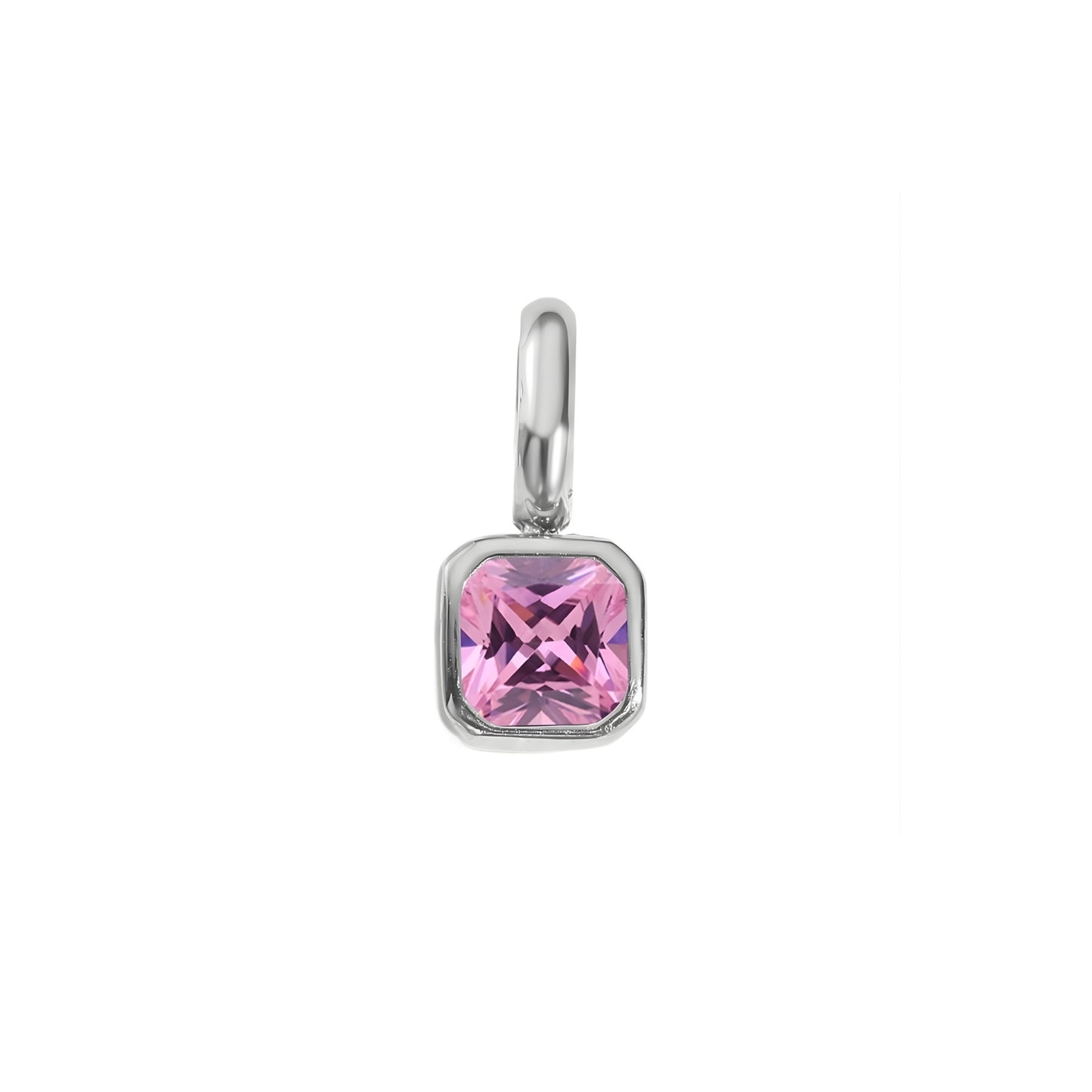 Solo Square Birthstone Charm