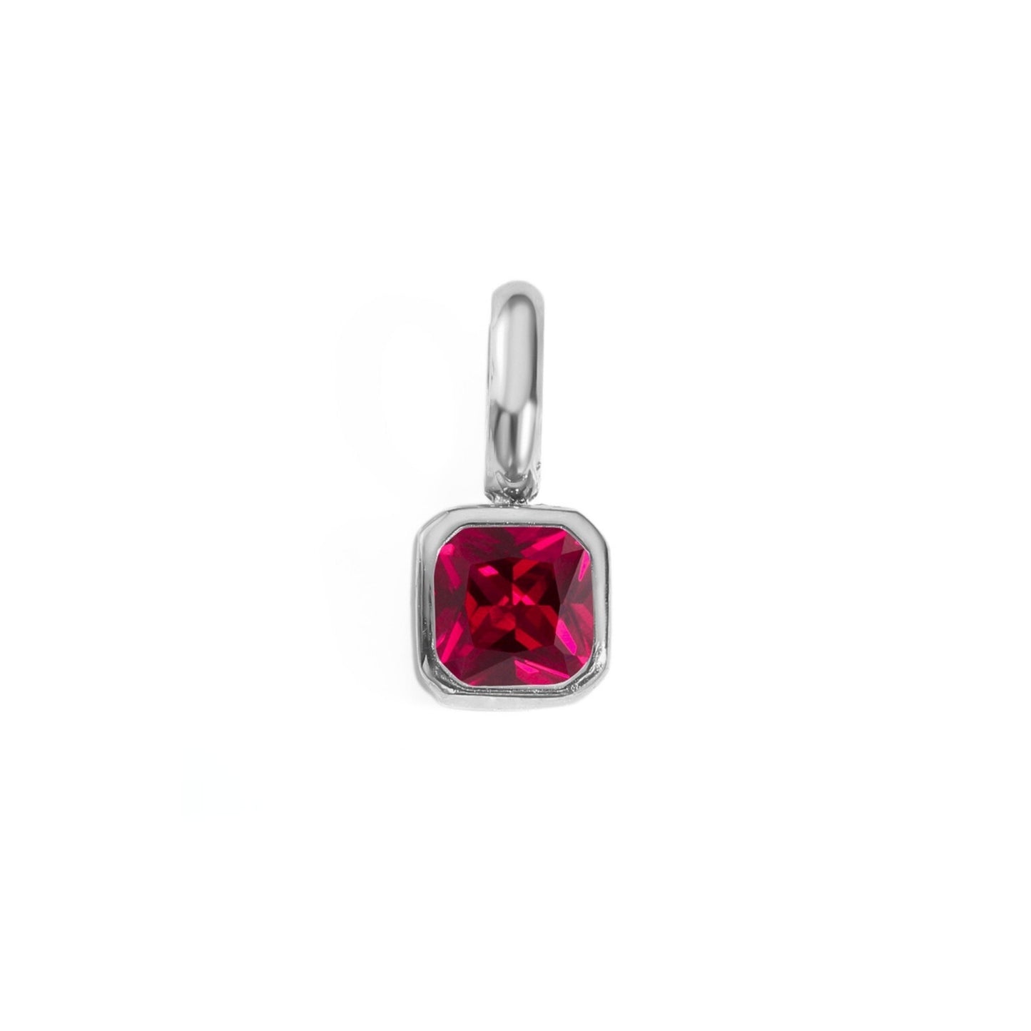 Solo Square Birthstone Charm