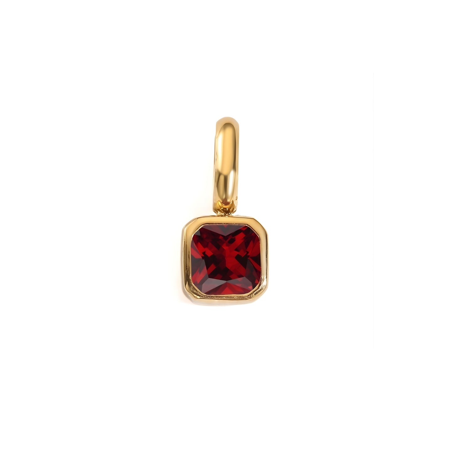 Solo Square Birthstone Charm