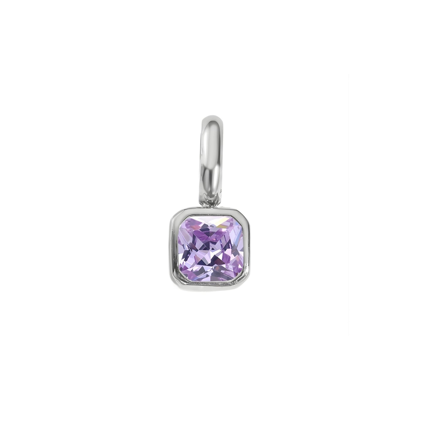 Solo Square Birthstone Charm