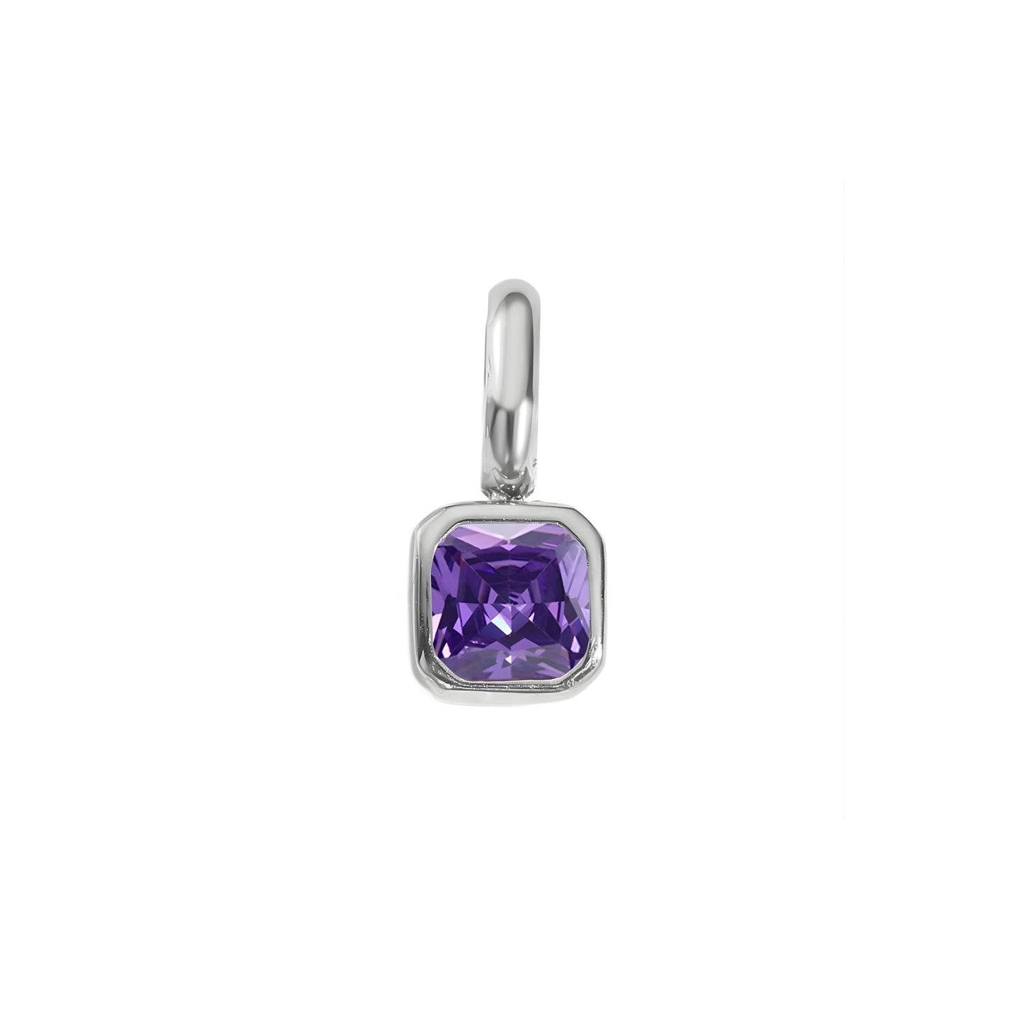 Solo Square Birthstone Charm