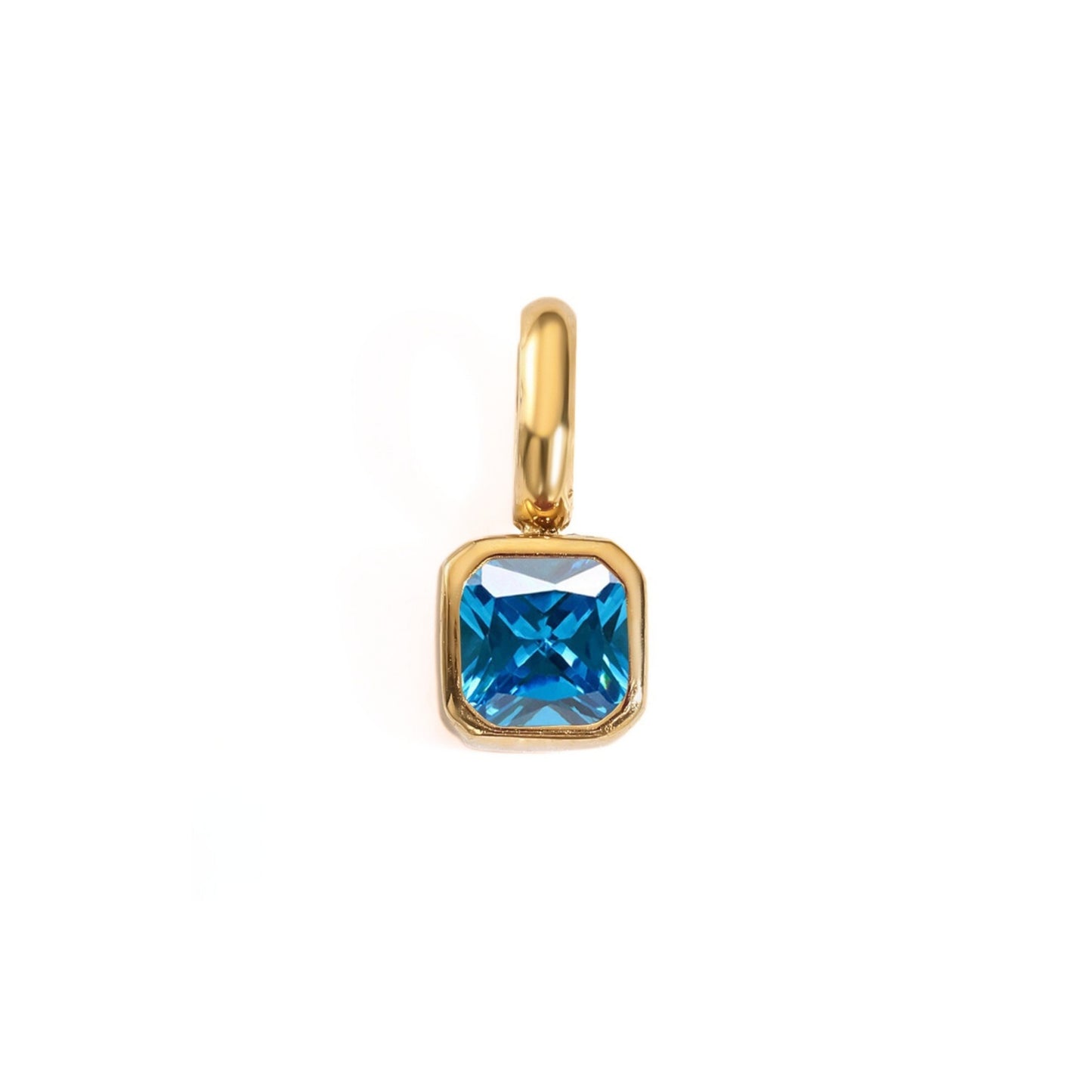 Solo Square Birthstone Charm