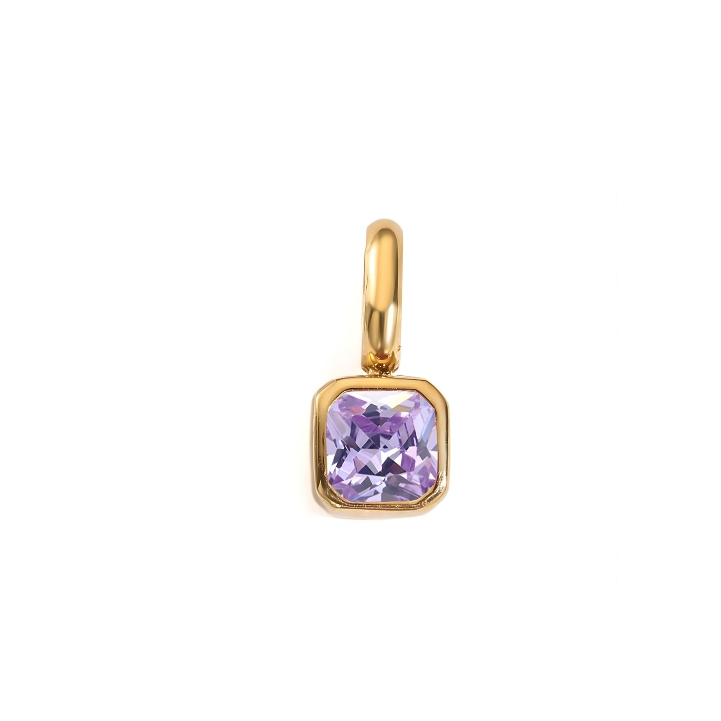 Solo Square Birthstone Charm