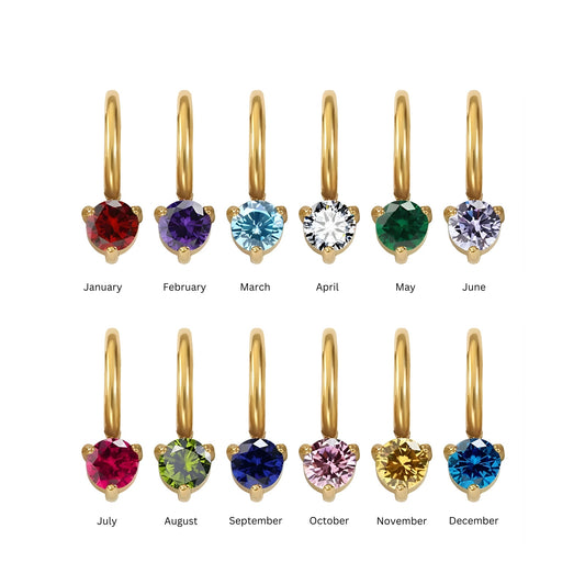 Solo Round Birthstone Charm