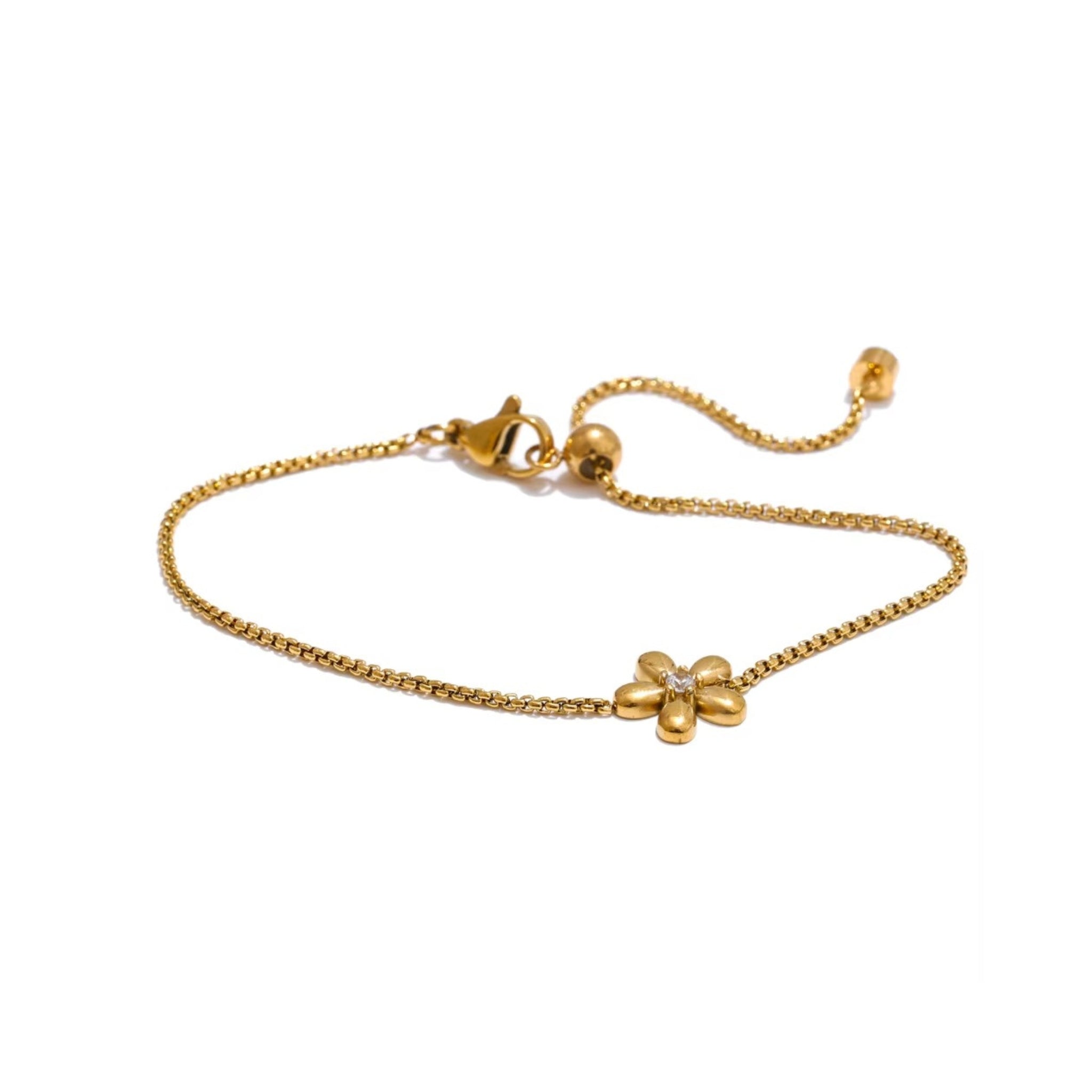 Sparkle Blossom Adjustable Bracelet