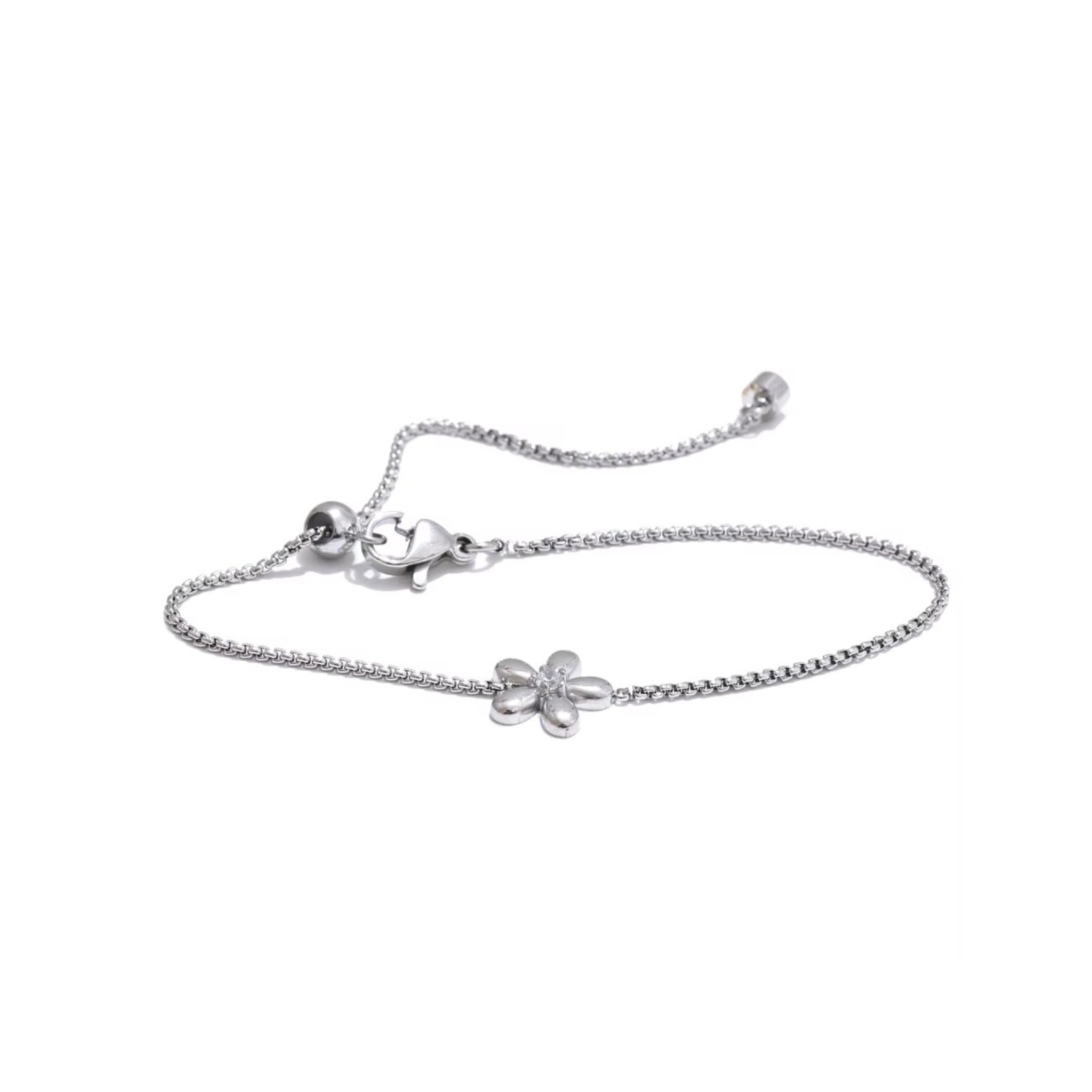 Sparkle Blossom Adjustable Bracelet