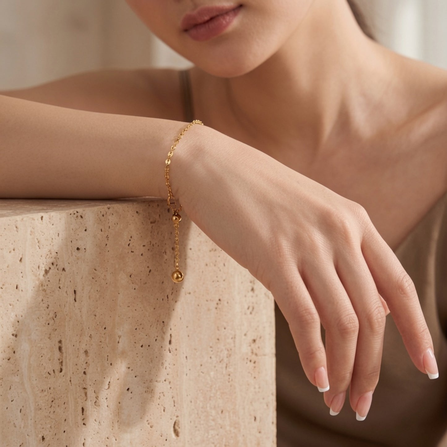 Sunlit Ripple Adjustable Bracelet