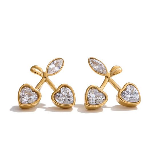 Sweet Cherry Stud Earrings