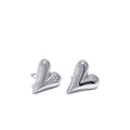 Stainless Steel Hypoallergenic Waterproof Tarnish Free Sweetheart Stud Earrings The Aura