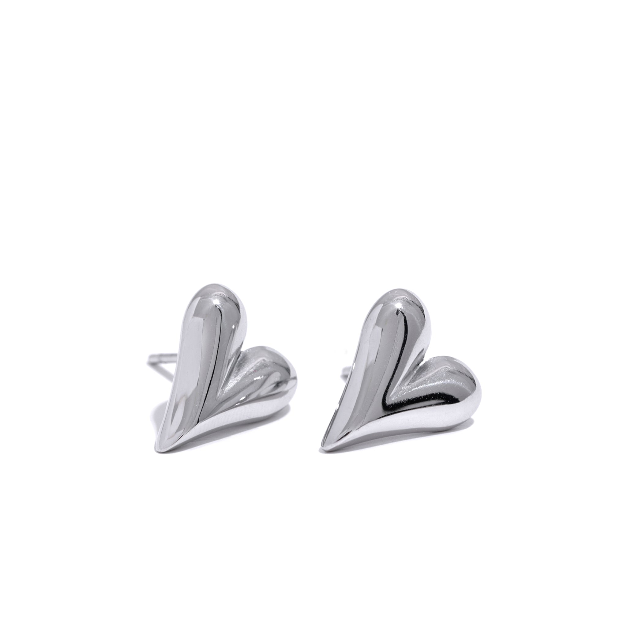 Stainless Steel Hypoallergenic Waterproof Tarnish Free Sweetheart Stud Earrings The Aura