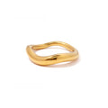 18K Gold Plated Stainless Steel Hypoallergenic Waterproof Tarnish Free Waterproof Sweatproof No-Fade Tae Ring The Aura