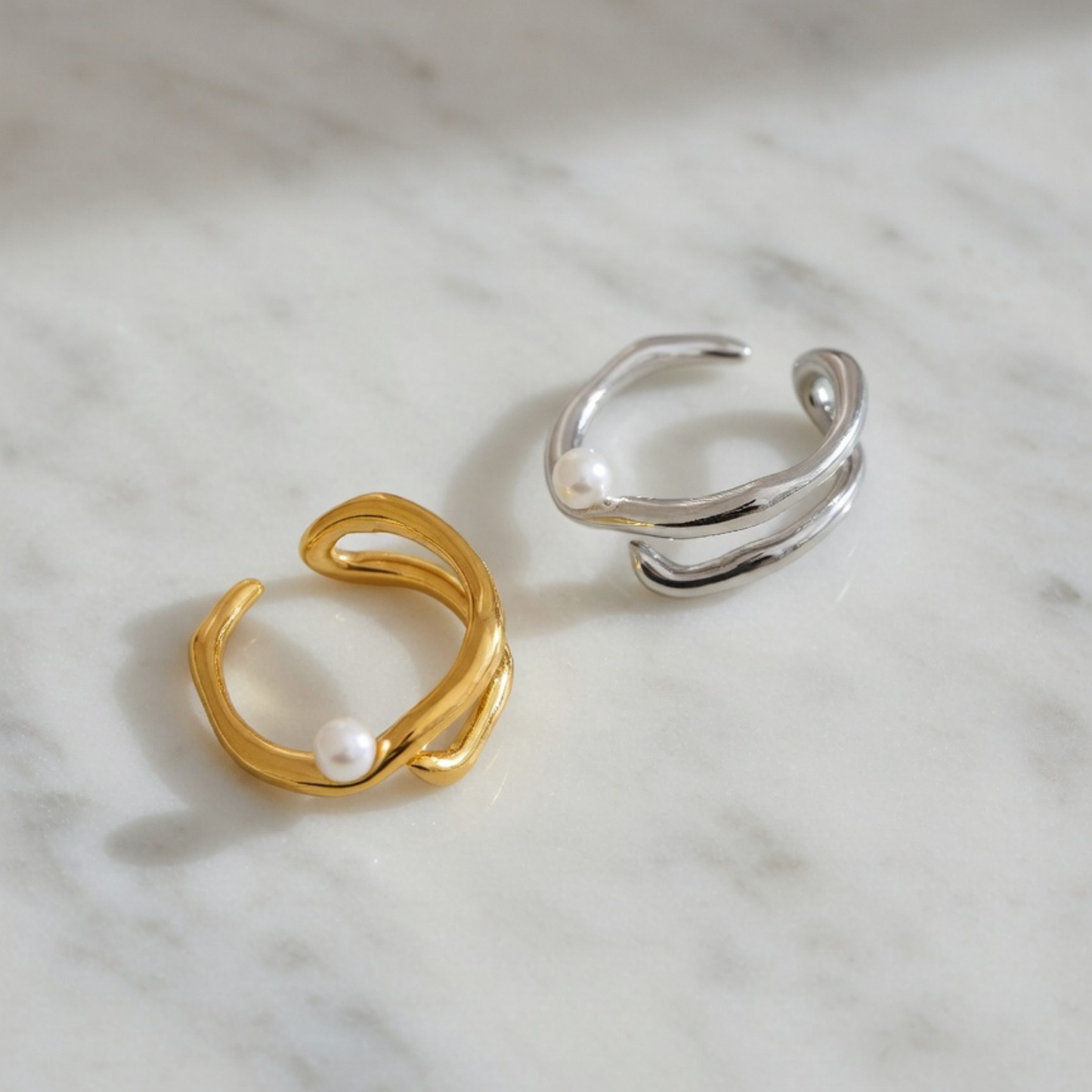 Thalia Pearl Adjustable Ring