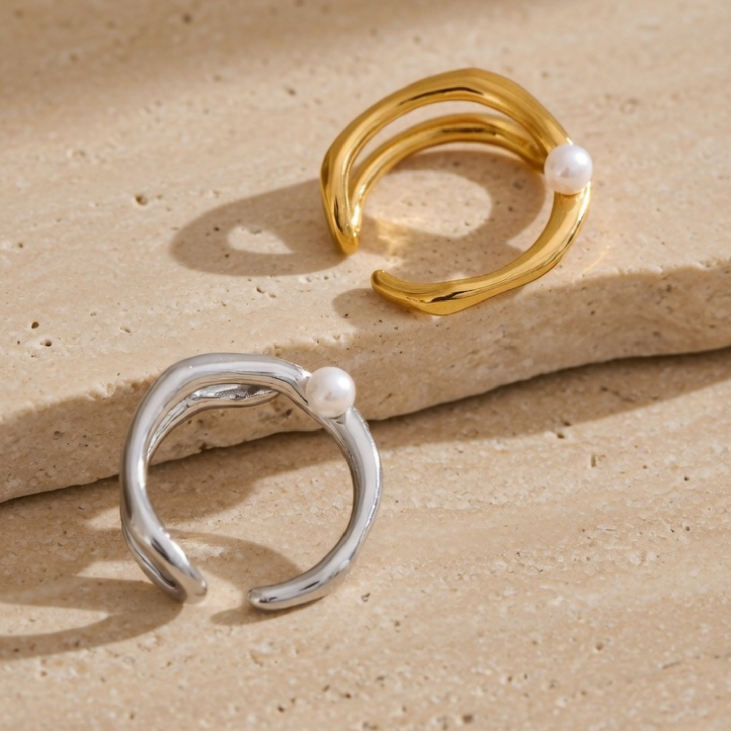 Thalia Pearl Adjustable Ring