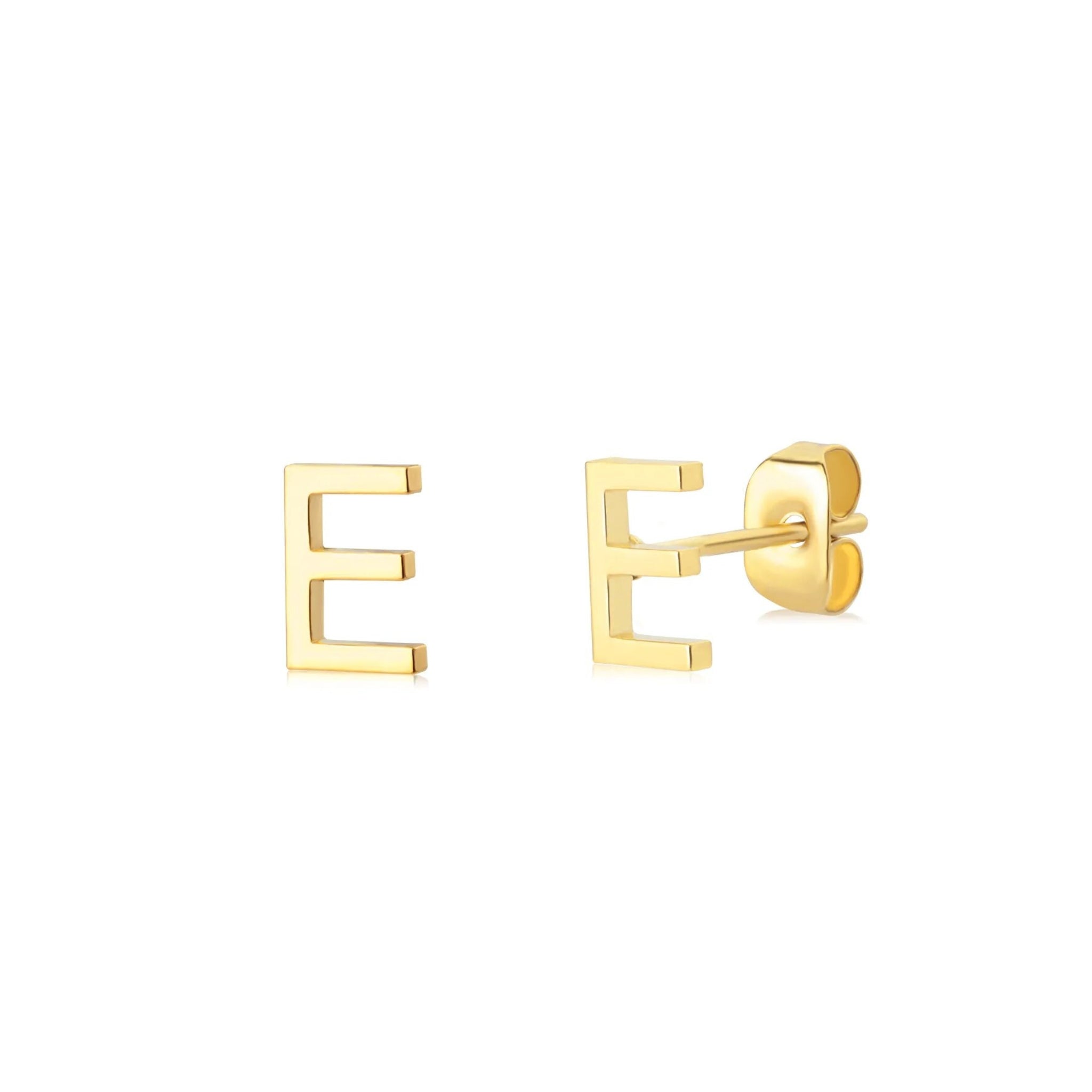 Tiny Alphabet Stud Earrings