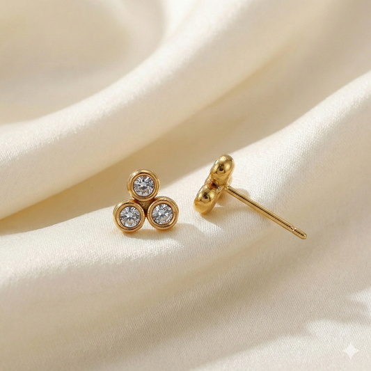 Trinity Trio Stud Earrings
