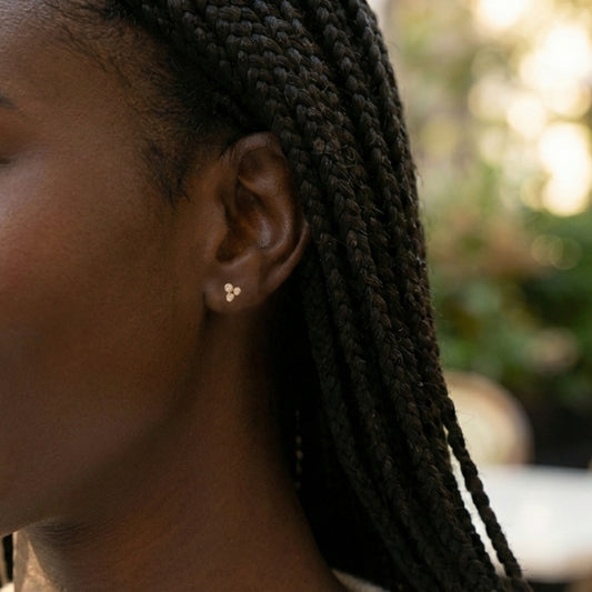 Trinity Trio Stud Earrings