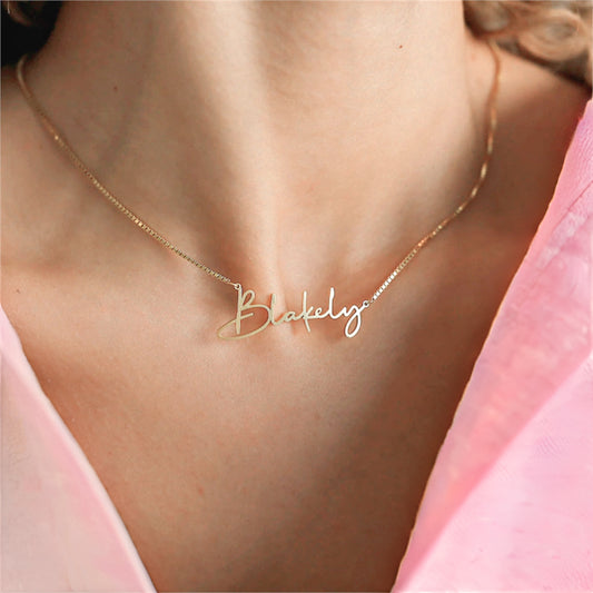 Unique Nameplate Necklace