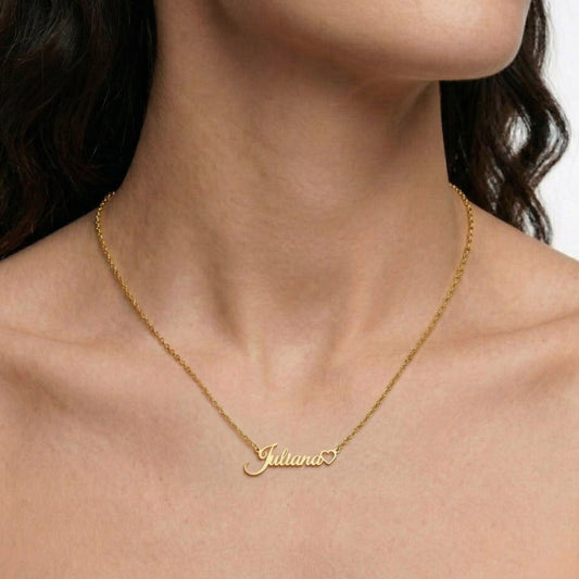 Wholeheartedly Nameplate Necklace