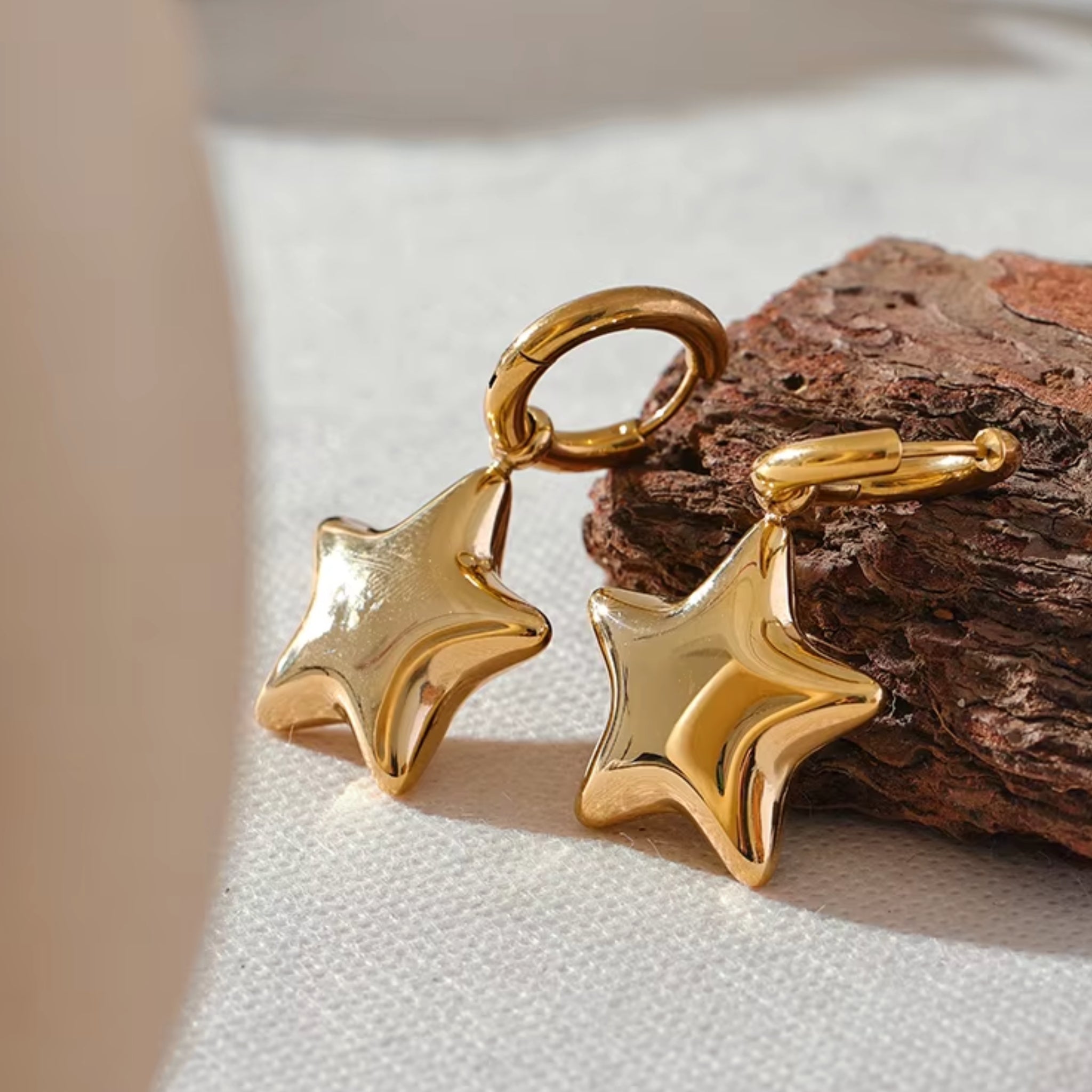 “You’re My Star” Huggie Earrings