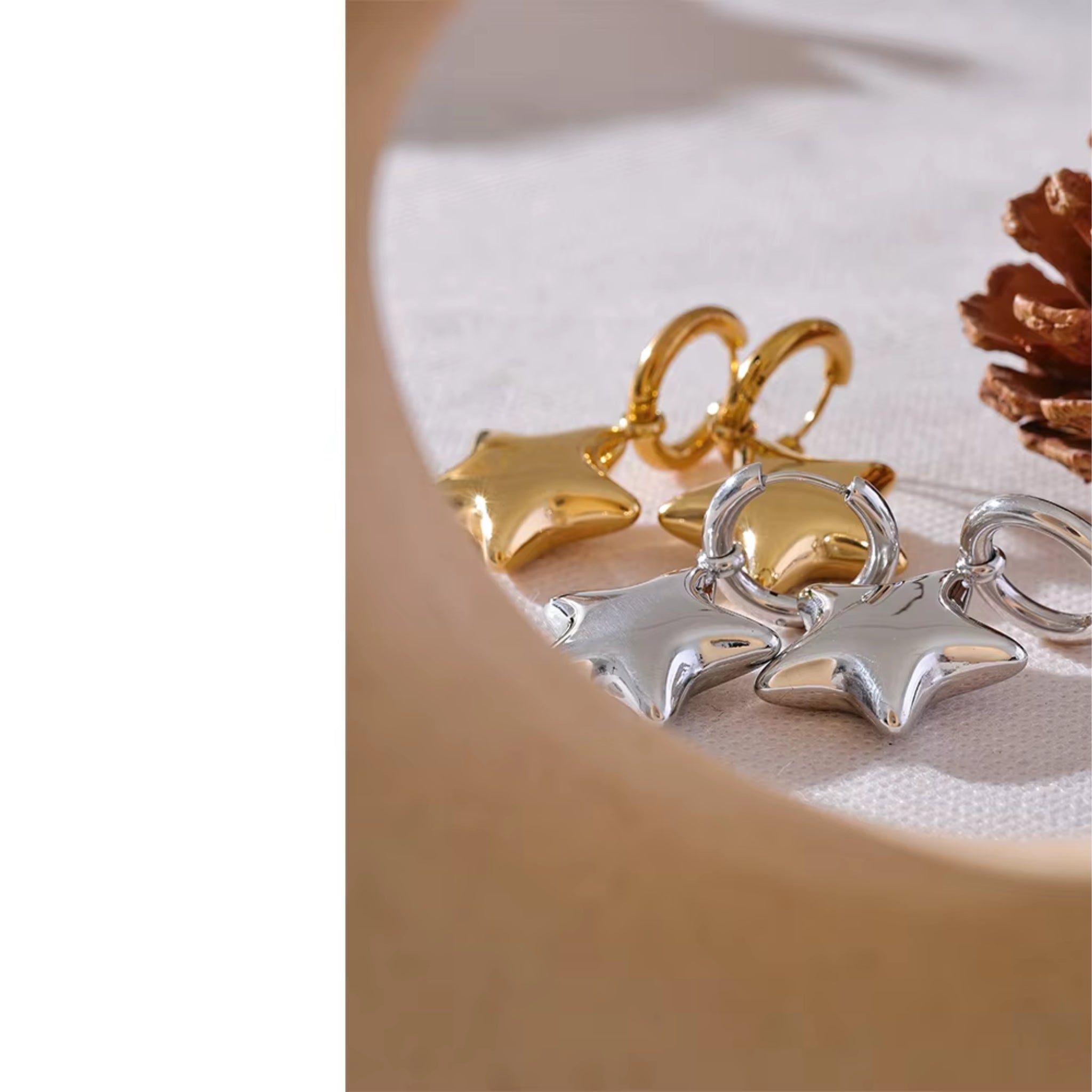 “You’re My Star” Huggie Earrings