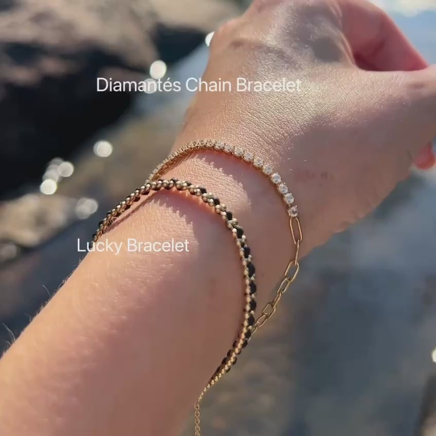 Diamantés Chain Bracelets