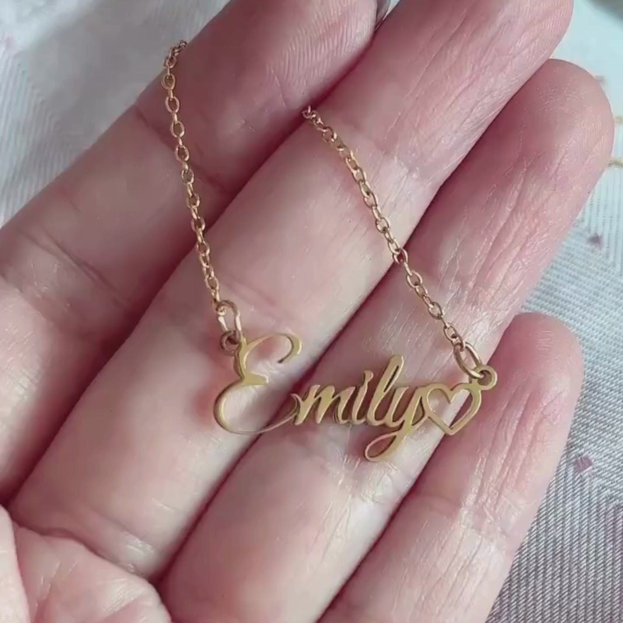 Wholeheartedly Nameplate Necklace