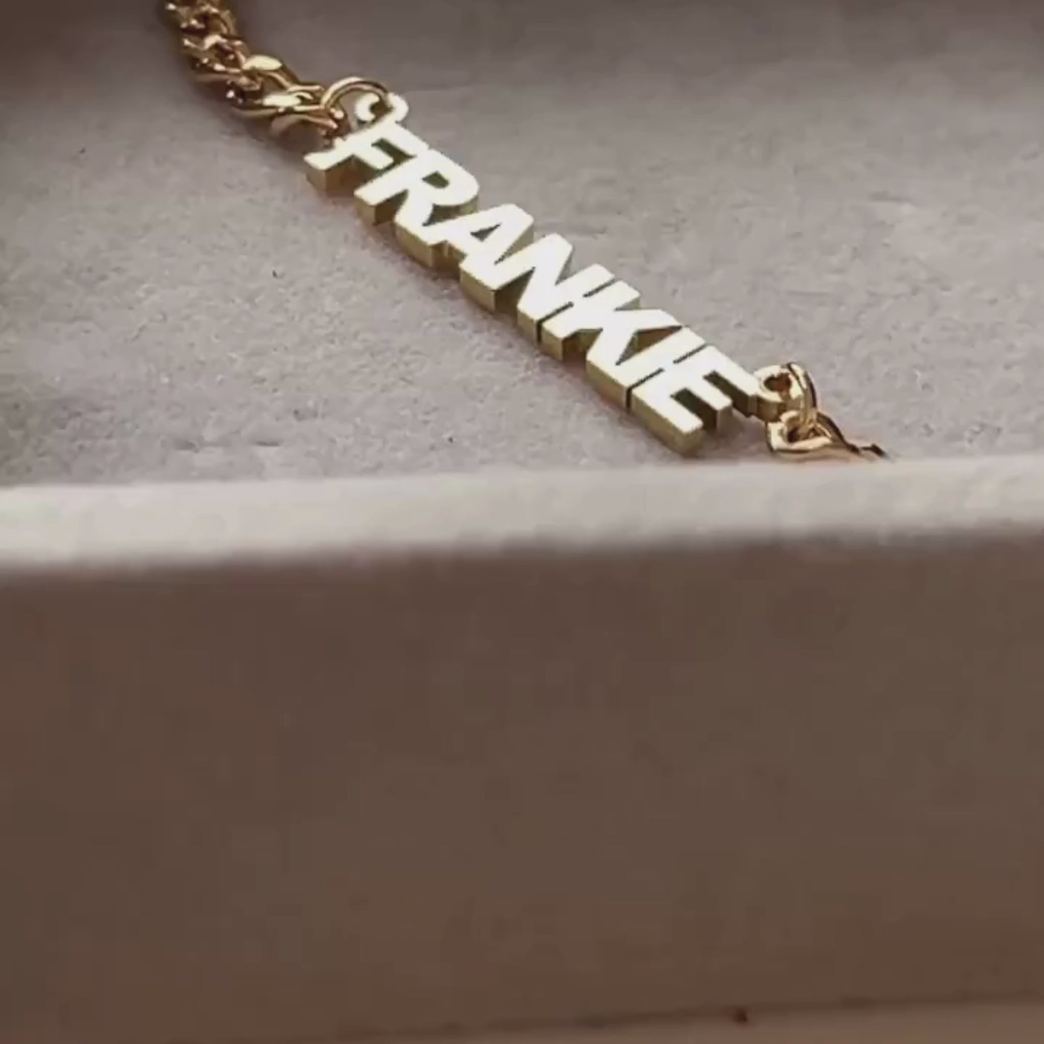 "I Am Who I Am" Nameplate Necklace