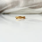 18k Gold Plated Stainless Steel Ribbon Rings The Aura