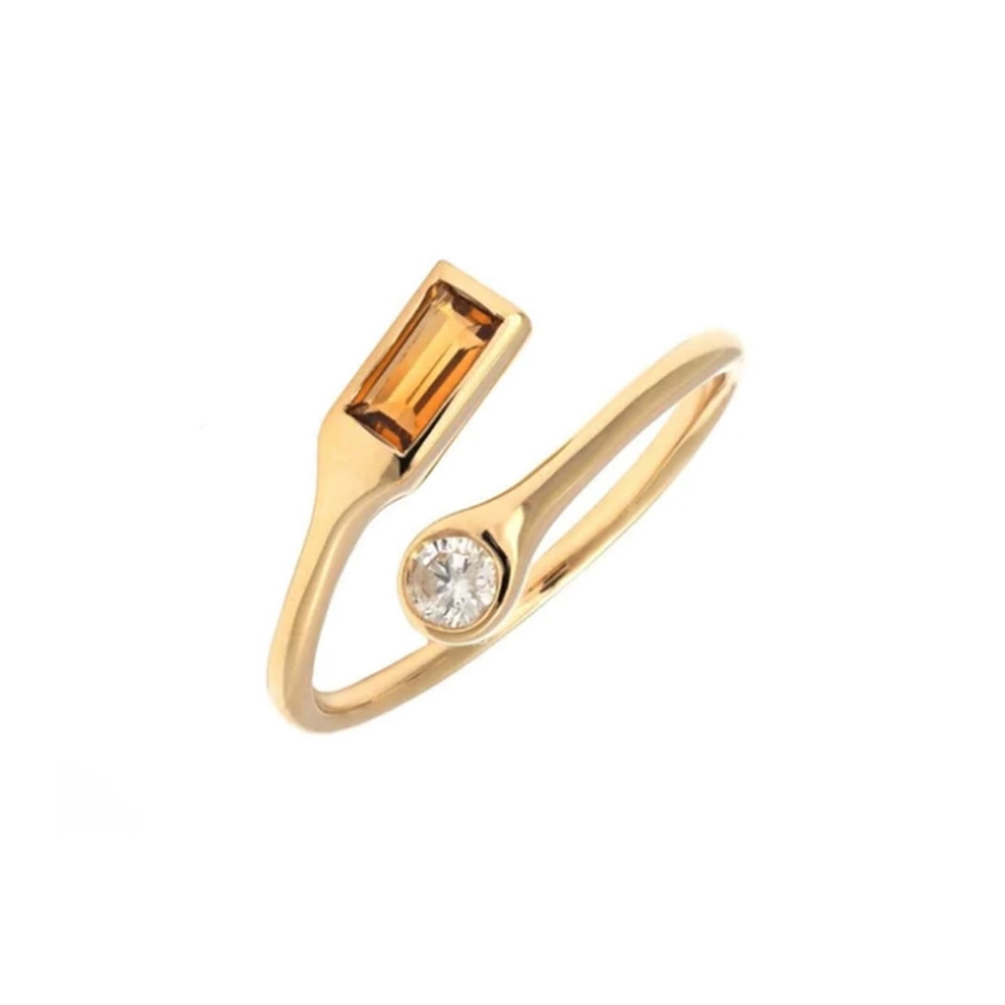 18K Gold Plated Stainless Steel Hypoallergenic Waterproof Tarnish Free Solo Round Rings The Aura