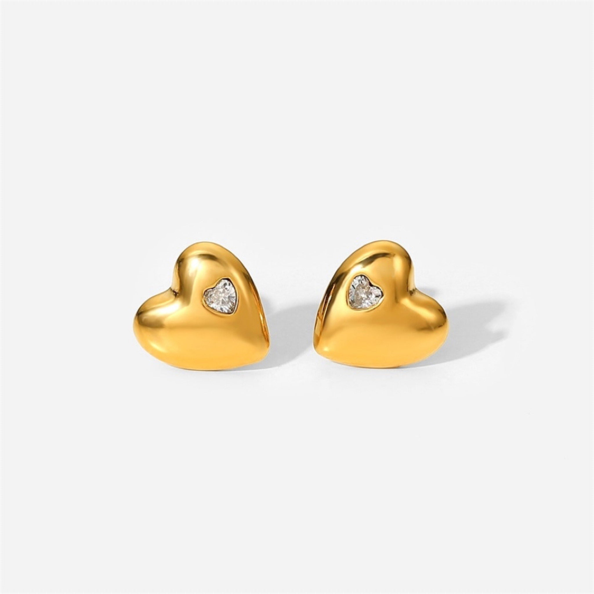 "The Pure Heart" Stud Earrings
