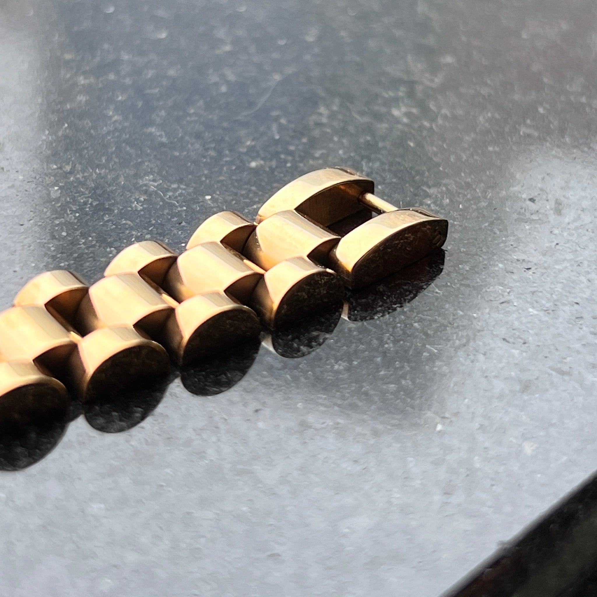 18K Gold Plated Stainless Steel Hypoallergenic Waterproof Tarnish Free Watchband Bracelets The Aura